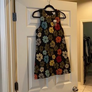 Short Black Floral Dress XS - Never worn!